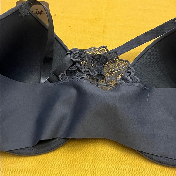 Rene Rofe Navy Lace Back Bra - Picture 3 of 6